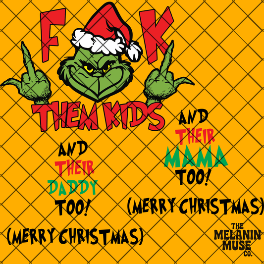 Grinch Attitude 3-Piece PNG Digital Download