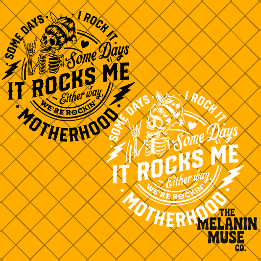 Motherhood Rocks Me PNG – 2-Piece Digital Download