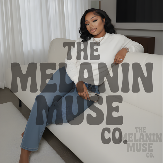 Melanin Muse Mockup - White