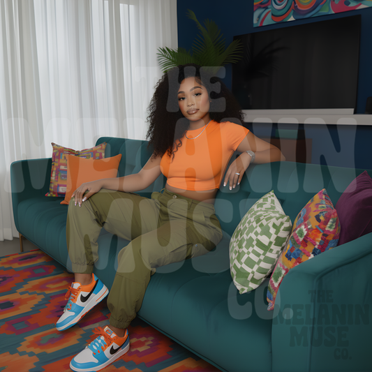Melanin Muse Mockup - Orange