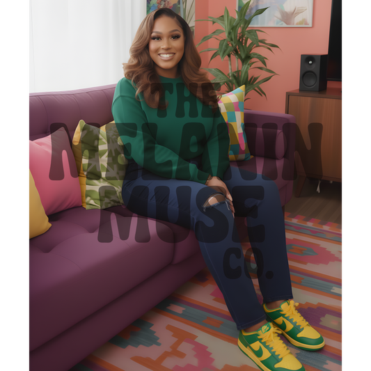 Melanin Muse Mockup - Green