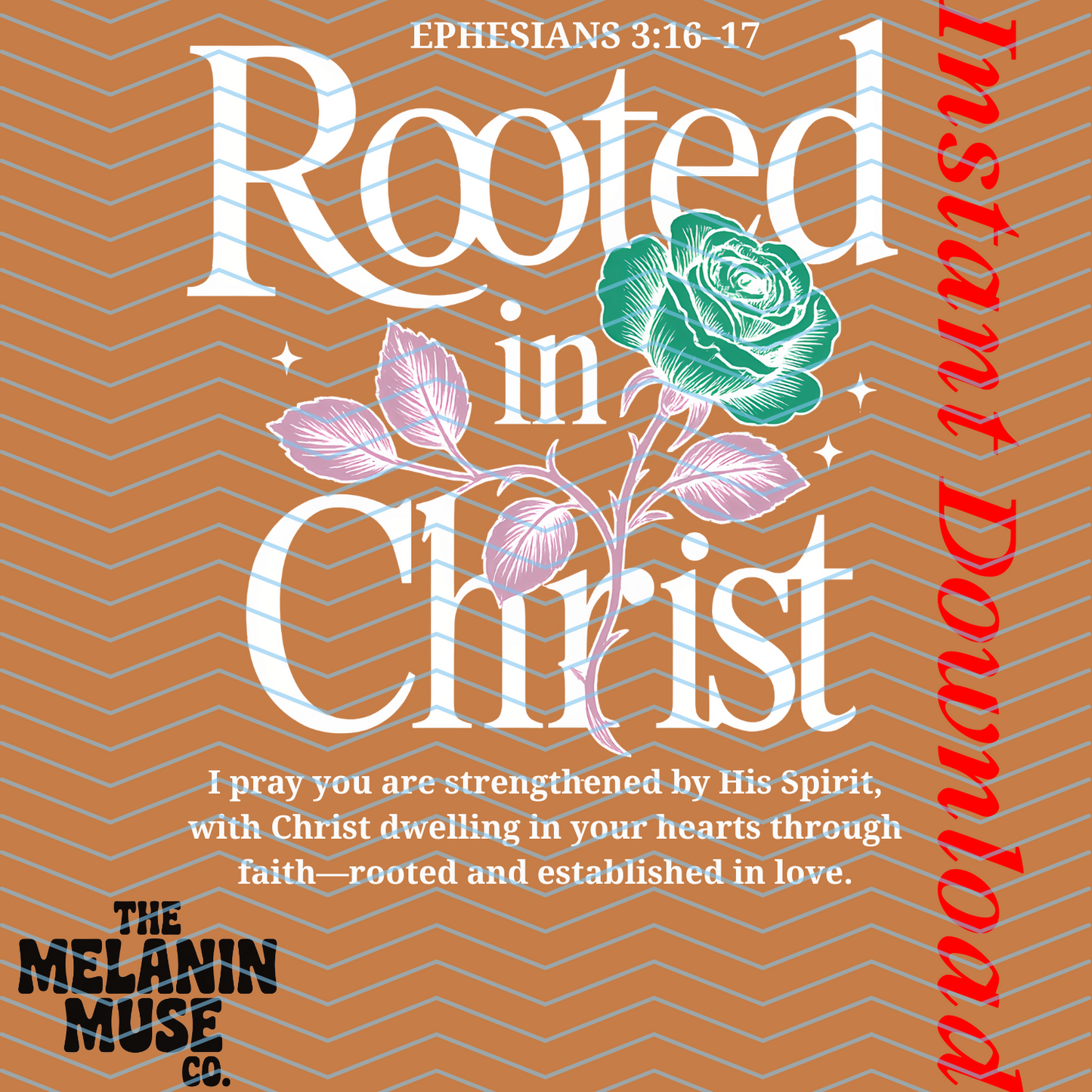 Rooted in Christ PNG Bundle – 9-Piece Faith-Based Digital Download for Christian Designs