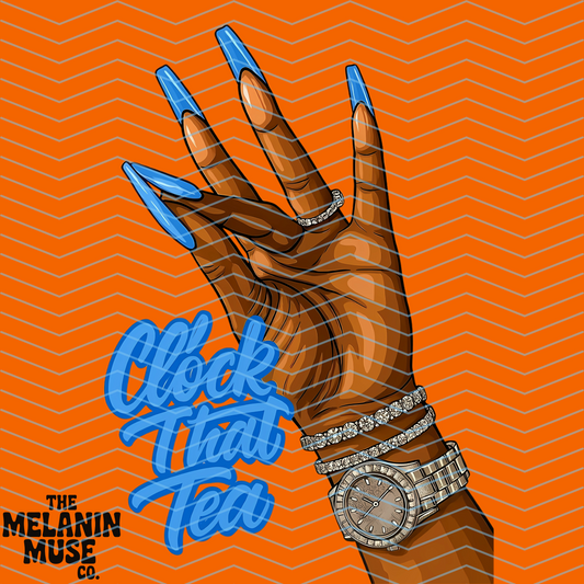 Clock That Tea PNG - Sea Blue