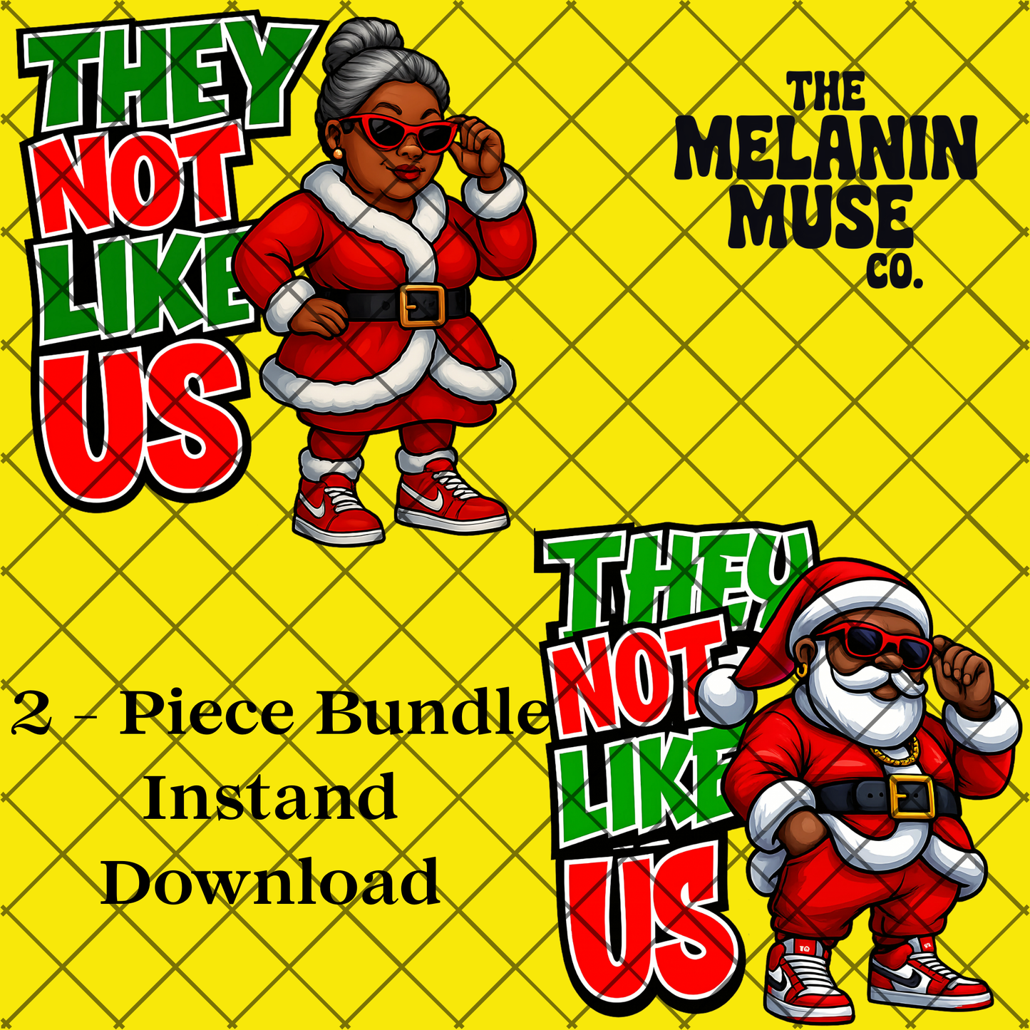 They Not Like Us Santa PNG
