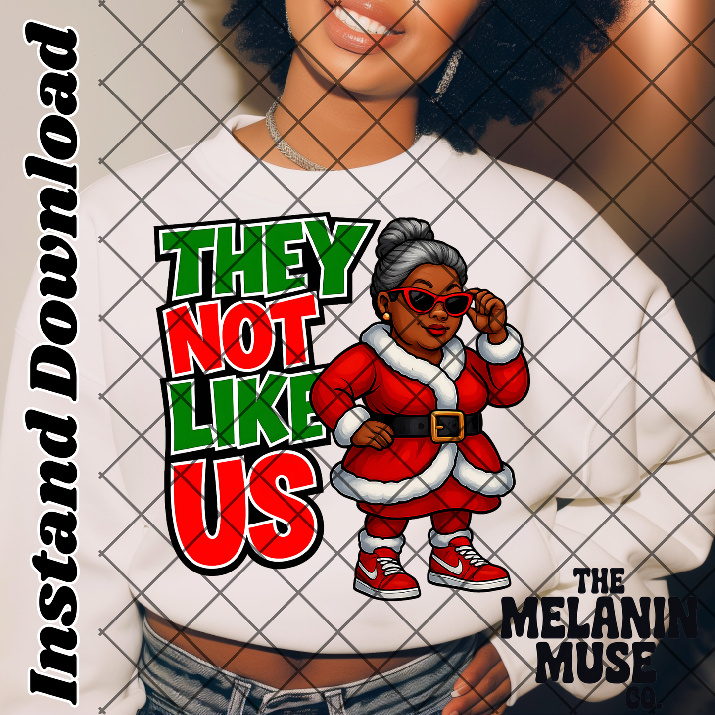 They Not Like Us Santa PNG