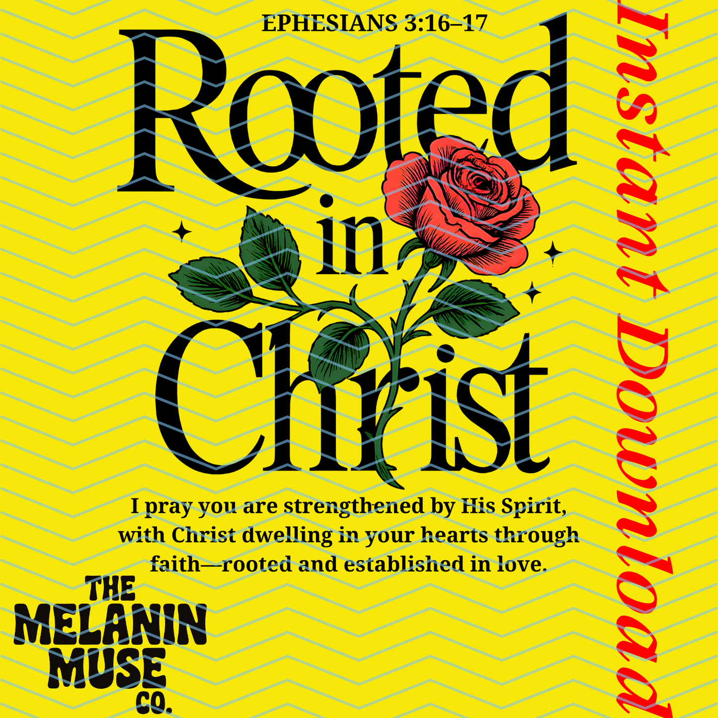 Rooted in Christ PNG Bundle – 9-Piece Faith-Based Digital Download for Christian Designs