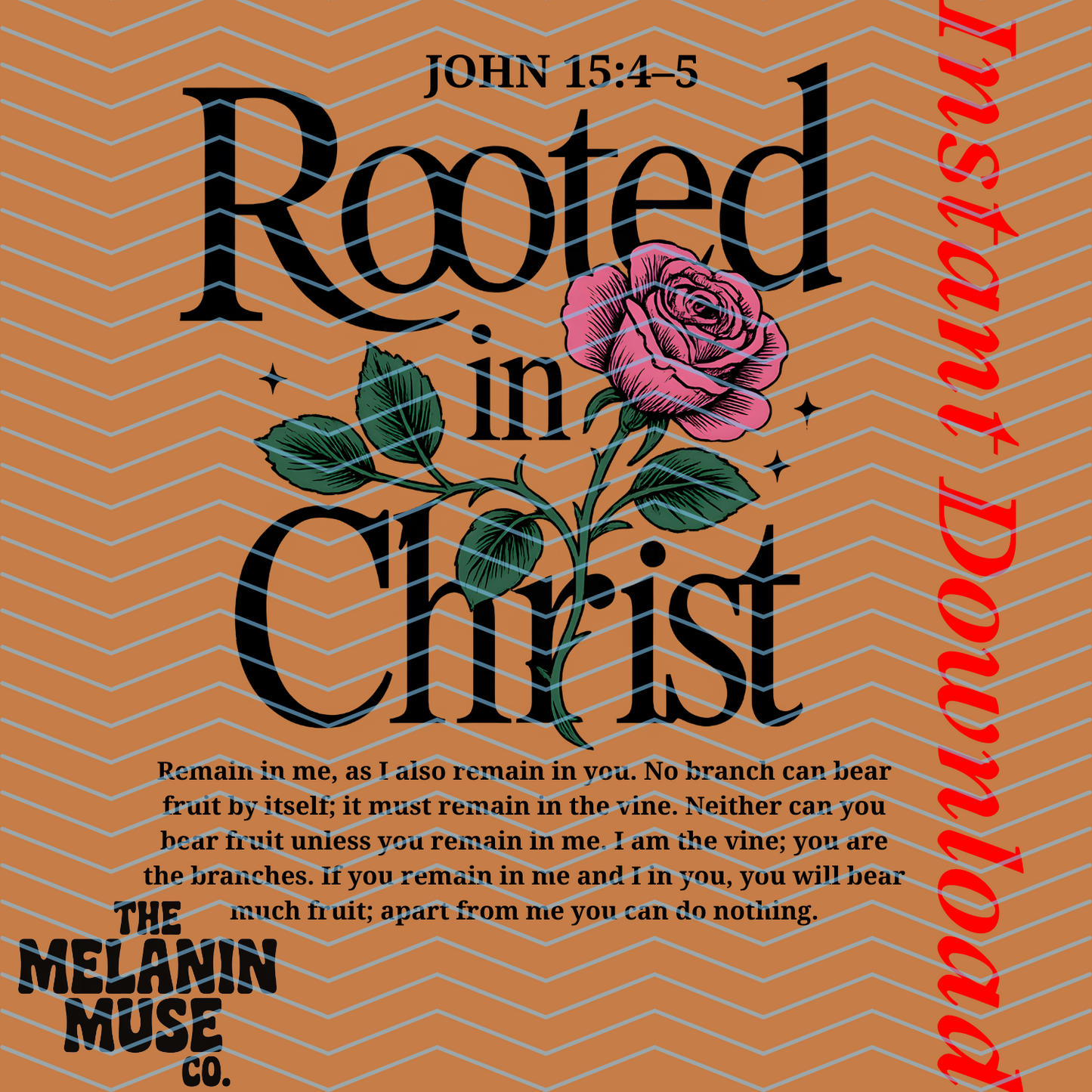 Rooted in Christ PNG Bundle – 9-Piece Faith-Based Digital Download for Christian Designs